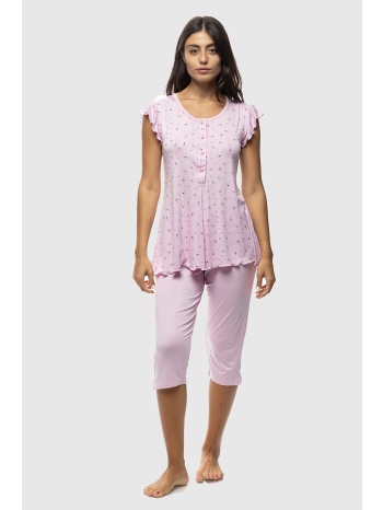koyote γυναικεία καλοκαιρινή viscose πυτζάμα με πατιλέτα σε προσφορά