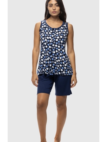 koyote γυναικεία καλοκαιρινή viscose πυτζάμα με φαρδιά σε προσφορά