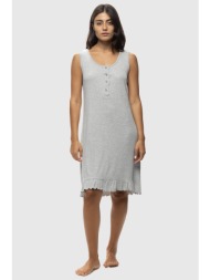 koyote γυναικείο καλοκαιρινό βαμβακερό rip νυχτικό με πατιλέτα και φαρδιά τιράντα-κγ6417