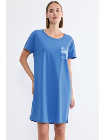 triumph γυναικείο κοντομάνικο βαμβακερό νυχτικό