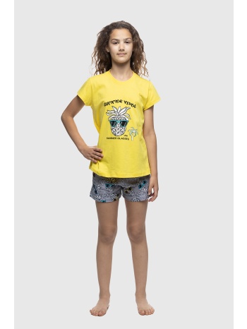 galaxy εφηβική καλοκαιρινή βαμβακερή πυτζάμα για κορίτσι σε προσφορά