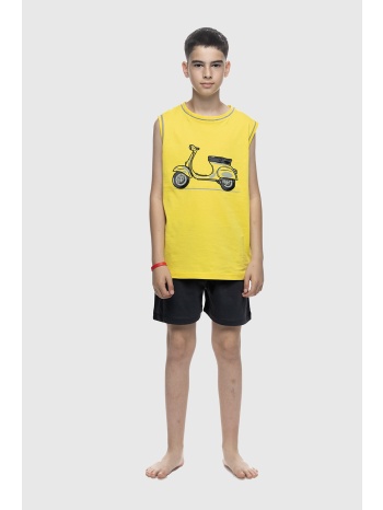 galaxy εφηβική καλοκαιρινή βαμβακερή αμάνικη πυτζάμα για σε προσφορά