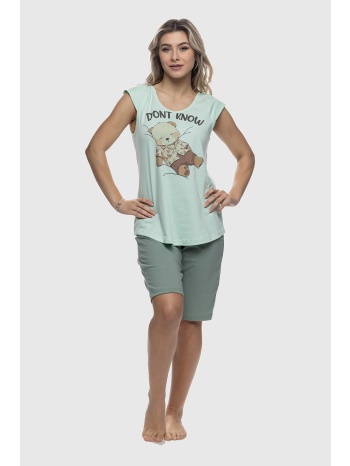 galaxy γυναικεία αμάνικη καλοκαιρινή βαμβακερή πυτζάμα με σε προσφορά