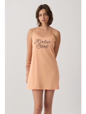 minerva γυναικείο βαμβακερό νυχτικό με λεπτή σε προσφορά