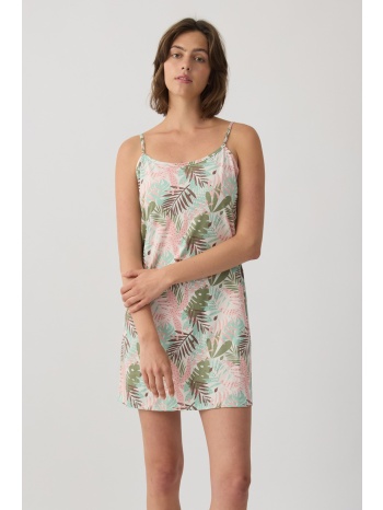 minerva γυναικείο βαμβακερό νυχτικό με λεπτή τιράντα σε προσφορά