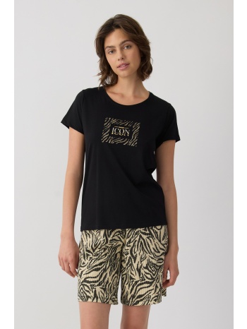 minerva γυναικεία καλοκαιρινή κοντομάνικη πυτζάμα με σε προσφορά