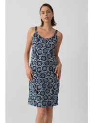 minerva γυναικείο βαμβακερό νυχτικό με λεπτή τιράντα `boheme`-53213-367