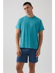 minerva ανδρική κοντομάνικη βαμβακερή πυτζάμα με σορτς-71344-887