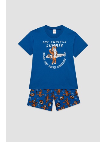 minerva παιδική καλοκαιρινή βαμβακερή πυτζάμα με σορτς σε προσφορά