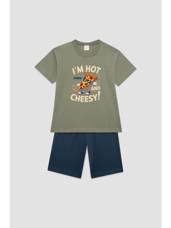 minerva εφηβική καλοκαιρινή βαμβακερή πυτζάμα για αγόρια σε προσφορά