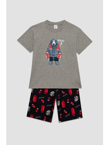 minerva παιδική καλοκαιρινή βαμβακερή πυτζάμα για αγόρια σε προσφορά