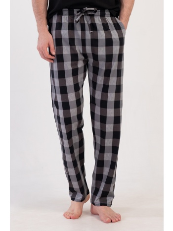 vienetta man ανδρικό βαμβακερό παντελόνι καρό plus size σε προσφορά