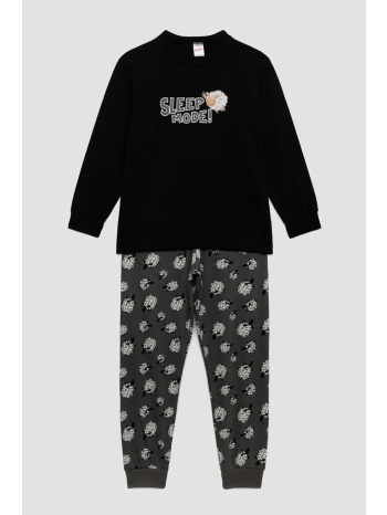 minerva unisex παιδική χειμερινή βαμβακερή πυτζάμα `sheep` σε προσφορά
