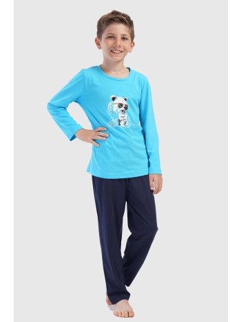 vienetta kids εφηβική χειμερινή βαμβακερή πυτζάμα για αγόρι σε προσφορά