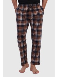 vienetta man ανδρικό βαμβακερό παντελόνι καρό plus size (1xl-4xl)-605292
