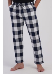 vienetta man ανδρικό βαμβακερό παντελόνι καρό plus size (1xl-4xl)-605054