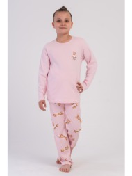 vienetta kids εφηβική χειμερινή βαμβακερή πυτζάμα για κορίτσι (9-16 ετών)-161989