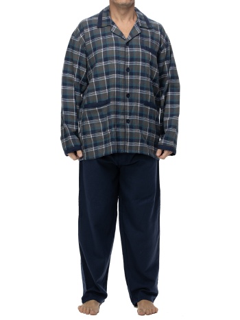 ανδρική χειμερινή πυτζάμα βαμβακερή φανελένια σε προσφορά