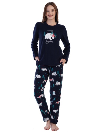 vienetta γυναικεία χριστουγεννιάτικη fleece πυτζάμα `always σε προσφορά