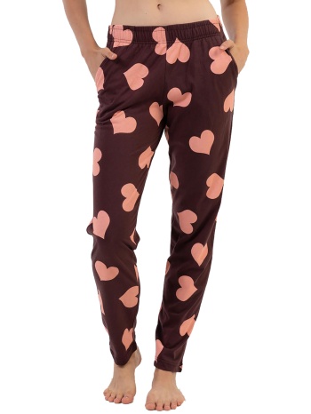 vienetta γυναικείο βαμβακερό παντελόνι `hearts`-204011