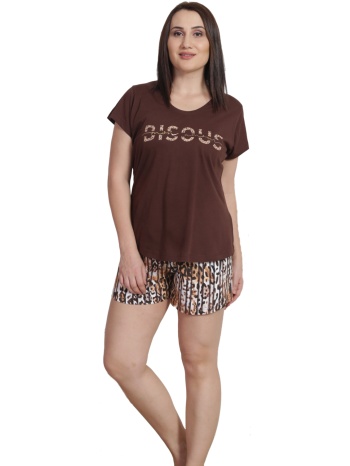 vienetta γυναικεία καλοκαιρινή βαμβακερή πυτζάμα `biscous` σε προσφορά