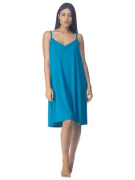 zaboo γυναικείο καλοκαιρινό φόρεμα viscose με λεπτή τιράντα (plus size 1xl-6xl)-zb1097