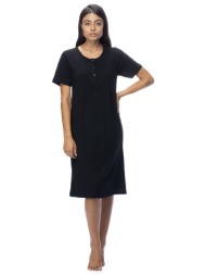 silk dream φόρεμα βαμβακερό με πατιλέτα και κοντό μανίκι-sd2134