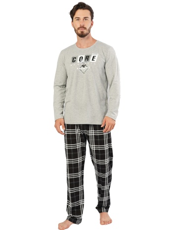 gazzaz ανδρική πυτζάμα `core leader` με καρό σε προσφορά