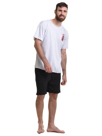 gazzaz ανδρική πυτζάμα κοντομάνικη με σορτς σε προσφορά