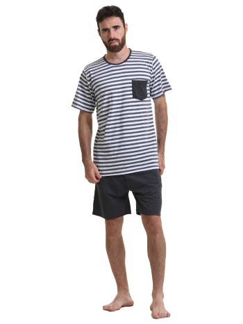 gazzaz ανδρική πυτζάμα με τσεπάκι-912163 σε προσφορά