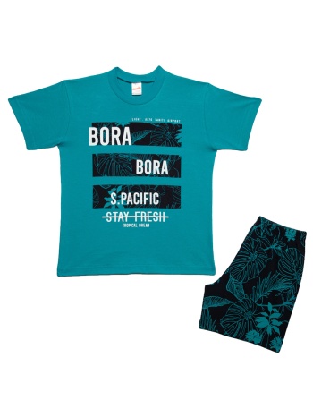 minerva παιδική καλοκαιρινή βαμβακερή πυτζάμα για αγόρια σε προσφορά