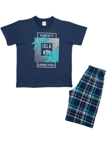 minerva παιδική καλοκαιρινή βαμβακερή πυτζάμα για αγόρια σε προσφορά