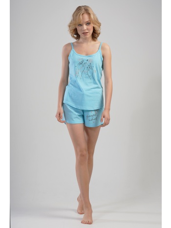 vienetta γυναικεία καλοκαιρινή πυτζάμα με λεπτή τιράντα και σε προσφορά