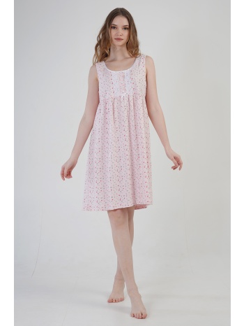 vienetta γυναικείο καλοκαιρινό βαμβακερό νυχτικό αμάνικο με σε προσφορά