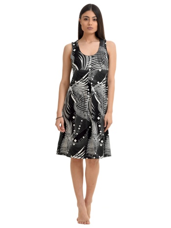 silkdream φόρεμα αμάνικο εμπριμέ-sd2027a σε προσφορά