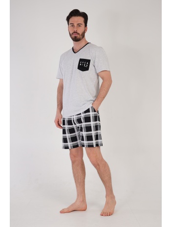 vienettaman ανδρική καλοκαιρινή πυτζάμα `open mind` με v σε προσφορά