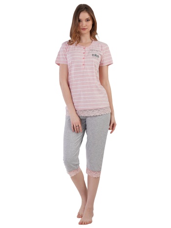 vienetta γυναικεία καλοκαιρινή πυτζάμα `happiness` με σε προσφορά