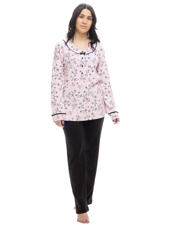 koyote γυναικεία χειμερινή βαμβακερή πυτζάμα floral με σε προσφορά