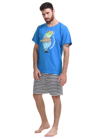 gazzaz ανδρική βαμβακερή πυτζάμα `good morning honey`-001007 σε προσφορά
