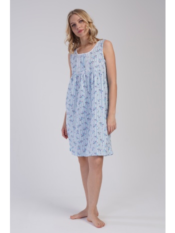 vienetta γυναικείο καλοκαιρινό βαμβακερό νυχτικό αμάνικο με σε προσφορά