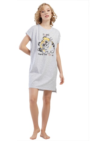 vienetta γυναικείο καλοκαιρινό βαμβακερό νυχτικό `home is σε προσφορά
