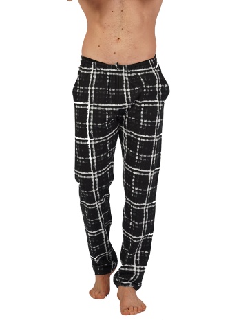 gazzaz ανδρικό βαμβακερό παντελόνι καρό-012325