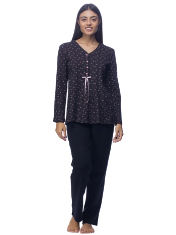 zaboo γυναικεία πυτζάμα πολυτελείας με πατιλέτα -zb1068 σε προσφορά