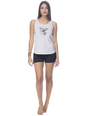 vienetta γυναικεία καλοκαιρινή πυτζάμα με φαρδιά τιράντα σε προσφορά