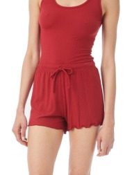 minerva γυναικείο σορτσάκι modal cozy rib-81708-638