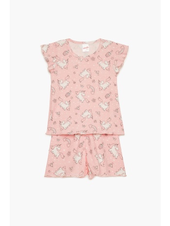 minerva βρεφική καλοκαιρινή βαμβακερή πυτζάμα `unicorn` για σε προσφορά