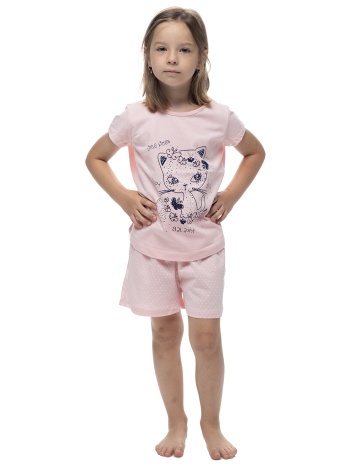 galaxy παιδική καλοκαιρινή βαμβακερή πυτζάμα για κορίτσι σε προσφορά