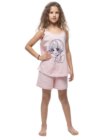 galaxy παιδική καλοκαιρινή βαμβακερή πυτζάμα αμάνικη για σε προσφορά