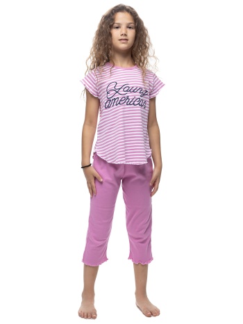 galaxy εφηβική καλοκαιρινή βαμβακερή πυτζάμα με κάπρι σε προσφορά