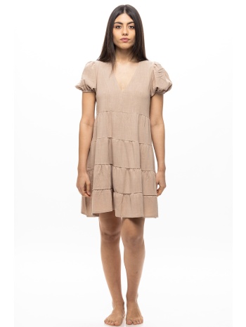 koyote γυναικείο καλοκαιρινό λινό φόρεμα-κγ6303b σε προσφορά